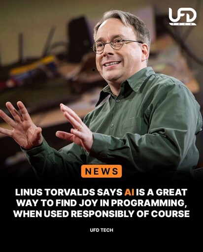 Linus Torvalds says AI is a great way to find joy in programming, when used responsibly